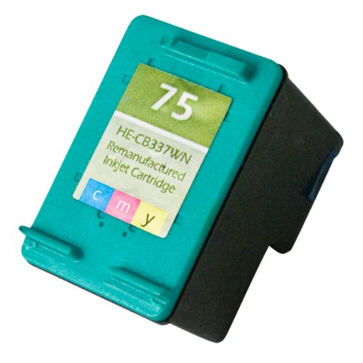 Picture of Remanufactured CB337WN (HP 75) Tri-Color Inkjet Cartridge (170 Yield)