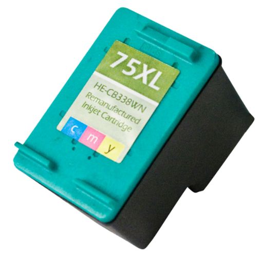 Picture of Remanufactured CB338WN (HP 75) High Yield Tri-Color Inkjet Cartridge (520 Yield)