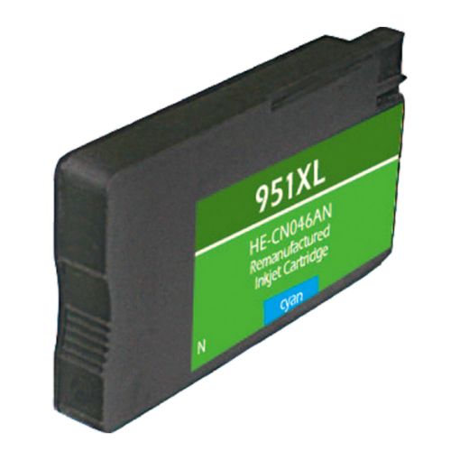 Picture of Remanufactured CN046AN (HP 951XL) High Yield Cyan Inkjet Cartridge (1500 Yield), No Box