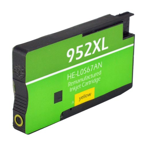Picture of Remanufactured L0S67AN (HP 952XL) High Yield Yellow Inkjet Cartridge (1600 Yield), No Box