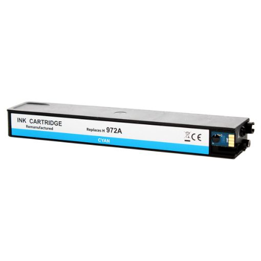 Picture of Compatible L0R86AN (HP 972A) High Yield Cyan Pagewide Inkjet Cartridge (7000 Yield), No Box