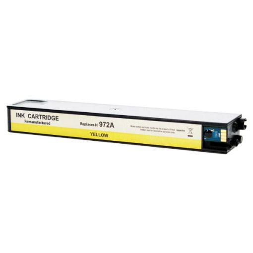 Picture of Remanufactured L0R92AN (HP 972A) High Yield Yellow Pagewide Inkjet Cartridge (7000 Yield), No Box