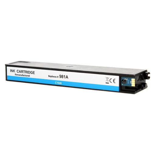Picture of Remanufactured J3M68A (HP 981A) Cyan Inkjet Cartridge (6000 Yield)