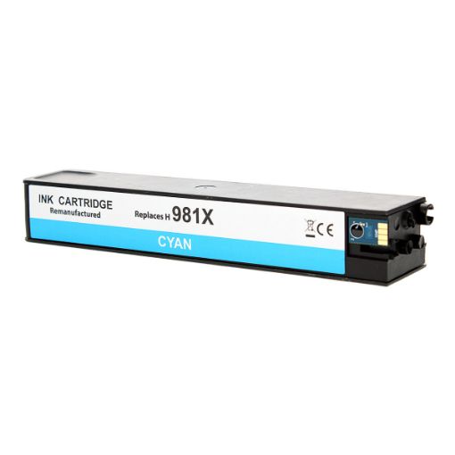 Picture of Remanufactured L0R09A (HP 981X) High Yield Cyan Pagewide Inkjet Cartridge (10000 Yield)