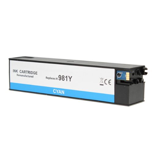 Picture of Remanufactured L0R13A (HP 981Y) Extra High Yield Cyan Pagewide Inkjet Cartridge (16000 Yield)