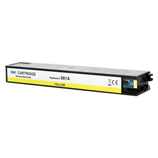 Picture of Remanufactured J3M70A (HP 981A) Yellow Inkjet Cartridge (6000 Yield)