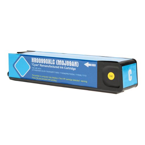 Picture of Remanufactured M0J89AN (HP 990X) High Yield Cyan Ink Cartridge (20000 Yield)