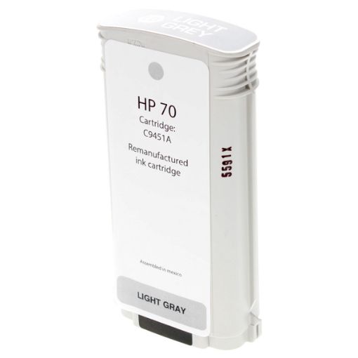 Picture of Remanufactured C9451A (HP 70) Light Gray Pigment Inkjet Cartridge (130 ml)