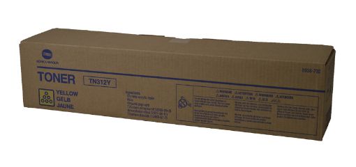 Picture of Konica Minolta 8938-702 (TN-312Y) Yellow Toner Cartridge (12000 Yield)