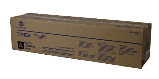 Picture of Konica Minolta A070131 (TN-411K) Black Toner Cartridge (45000 Yield)