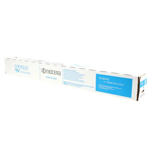 Picture of Kyocera Mita 1T02L7CUS0 (TK-8347C) Cyan Toner Cartridge (12000 Yield)