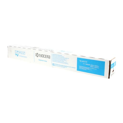 Picture of Kyocera Mita 1T02NDCUS0 (TK-8517C) Cyan Toner Cartridge (20000 Yield)