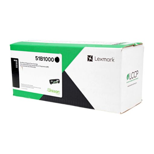 Picture of Lexmark 51B1000 Black Toner Cartridge (2500 Yield)