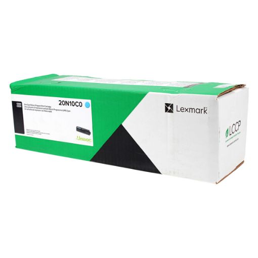 Picture of Lexmark 20N10C0 Cyan Toner Cartridge (1500 Yield)
