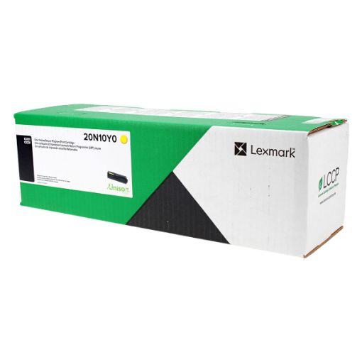 Picture of Lexmark 20N10Y0 Yellow Toner Cartridge (1500 Yield)