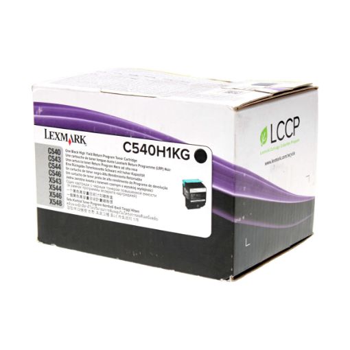 Picture of Lexmark C540H1KG High Yield Black Toner (2500 Yield)