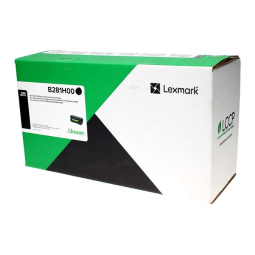 Picture of Lexmark B281H00 High Yield Black Toner Cartridge (15000 Yield)