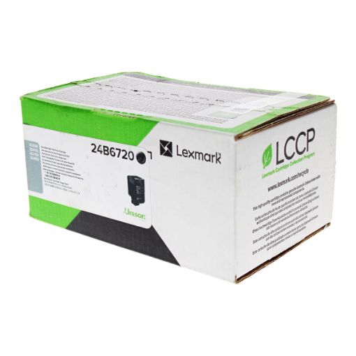 Picture of Lexmark 24B6720 Black Laser Toner Cartridge (20000 Yield)