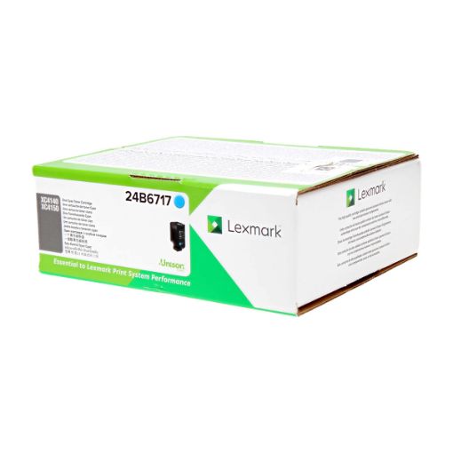 Picture of Lexmark 24B6717 Cyan Laser Toner Cartridge (13000 Yield)