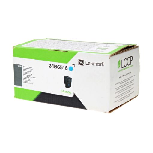 Picture of Lexmark 24B6516 Cyan Toner Cartridge (10000 Yield)