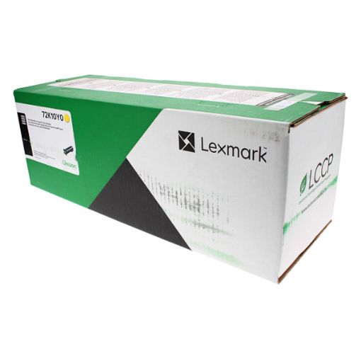 Picture of Lexmark 72K10Y0 Yellow Toner Cartridge (8000 Yield)