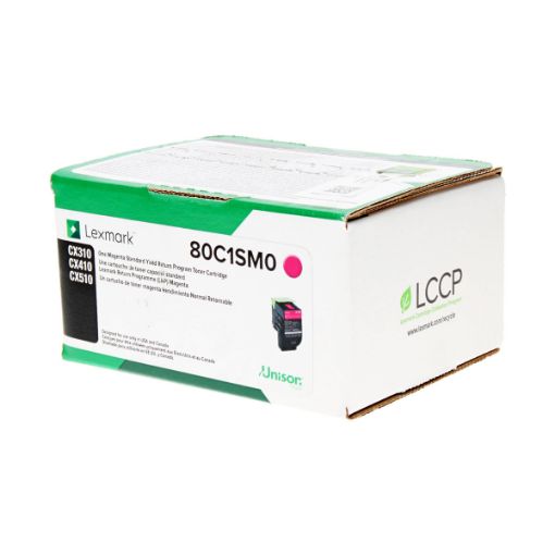 Picture of Lexmark 80C1SM0 Magenta Toner Cartridge (2000 Yield)