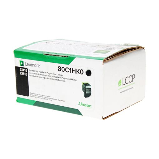 Picture of Lexmark 80C1HK0 High Yield Black Toner Cartridge (4000 Yield)