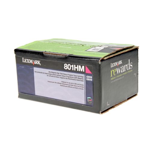 Picture of Lexmark 80C1HM0 High Yield Magenta Toner Cartridge (3000 Yield)