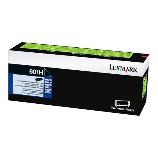Picture of Lexmark 60F1H00 (Lexmark #601H) High Yield Black Toner Cartridge (10000 Yield)