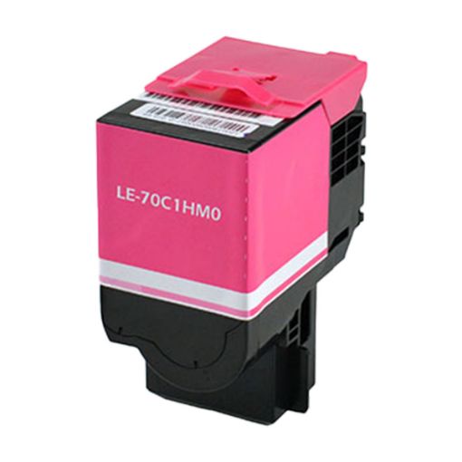 Picture of Compatible 70C1HM0 (Lexmark #701HM) High Yield Magenta Toner Cartridge (3000 Yield)