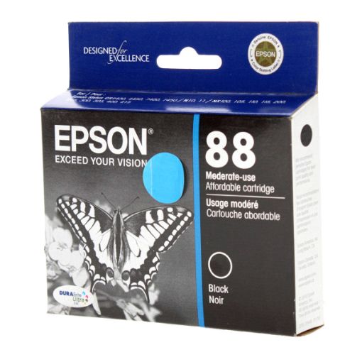 Picture of Epson T088120 (Epson 88) Black Inkjet Cartridge (180 Yield)