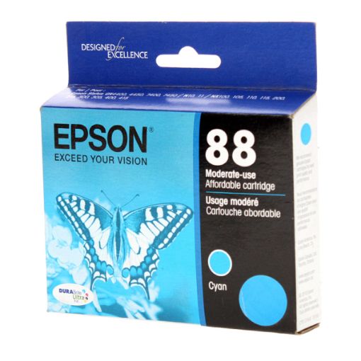 Picture of Epson T088220 (Epson 88) Cyan Inkjet Cartridge (165 Yield)
