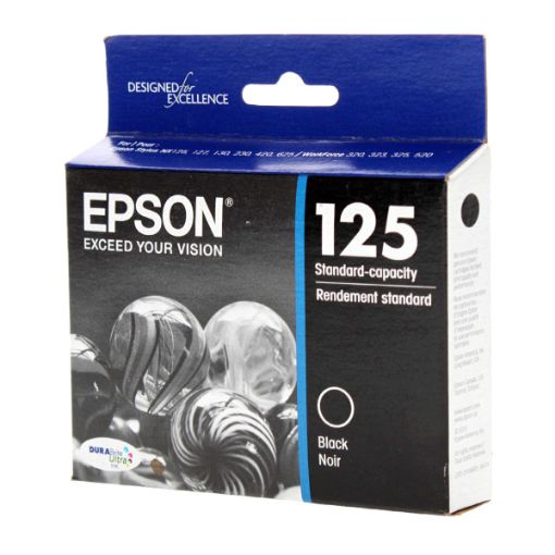 Picture of Epson T125120 (Epson 125) Black Inkjet Cartridge (385 Yield)