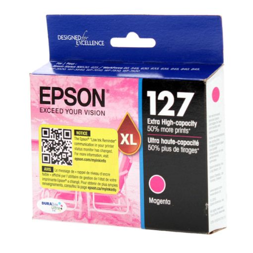 Picture of Epson T127320 (Epson 127) Extra High Yield Magenta Inkjet Cartridge (775 Yield)