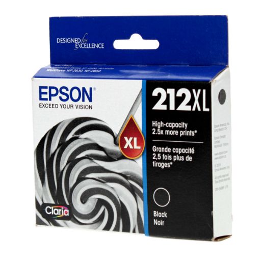 Picture of Epson T212xl120 (Epson T212XL) High Yield Black Inkjet Cartridge (500 Yield)
