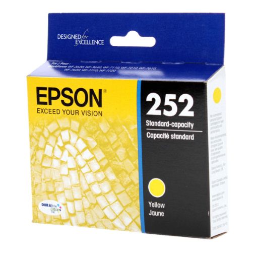 Picture of Epson T252420 (Epson 252) Yellow Inkjet Cartridge (300 Yield)