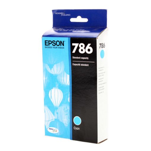 Picture of Epson T786220 (Epson 786) Cyan Inkjet Cartridge (800 Yield)