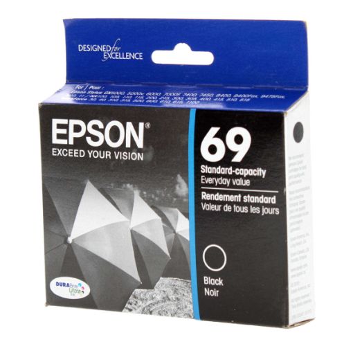 Picture of Epson T069120 (Epson 69) Black Inkjet Cartridge (245 Yield)