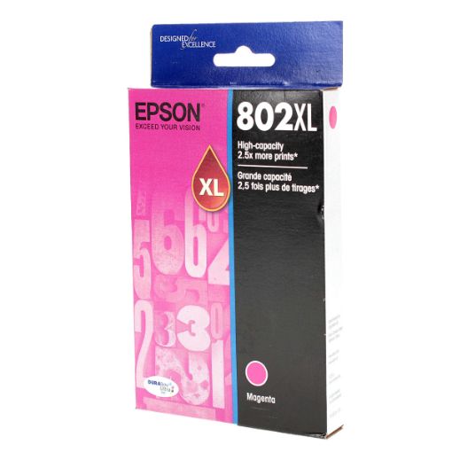Picture of Epson T802xl320 (Epson 802XL) Ultra High Yield Magenta Inkjet Cartridge (1900 Yield)