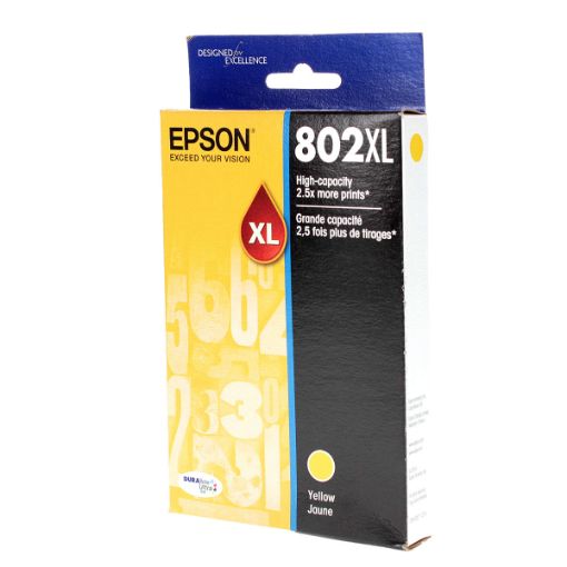 Picture of Epson T802xl420 (Epson 802XL) Ultra High Yield Yellow Inkjet Cartridge (1900 Yield)