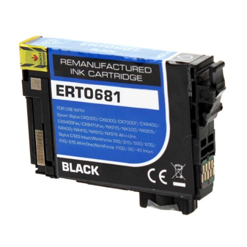 Picture of Remanufactured T068120 (Epson 68) Black Inkjet Cartridge