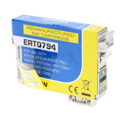 Picture of Remanufactured T098420 (Epson T0984) High Yield Yellow Inkjet Cartridge (545 Yield)