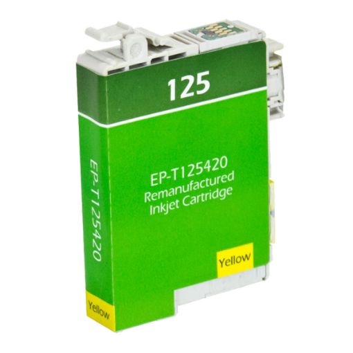 Picture of Remanufactured T125420 (Epson 125) Yellow Inkjet Cartridge (385 Yield)