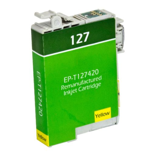 Picture of Remanufactured T127420 (Epson 127) Extra High Yield Yellow Inkjet Cartridge (775 Yield)