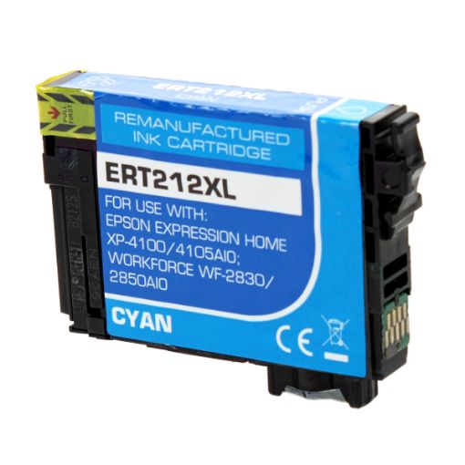 Picture of Remanufactured T212xl220 (Epson T212XL) High Yield Cyan Inkjet Cartridge (350 Yield)