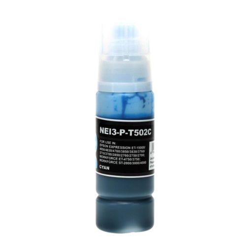 Picture of Compatible T502220-S (Epson T502) Cyan Ink Bottle (6000 Yield)