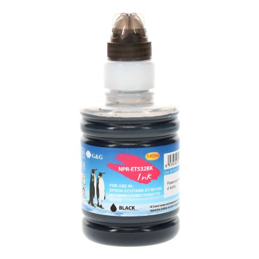 Picture of Remanufactured T532120-S (Epson T532) Black Pigment Ink Tank (6000 Yield)