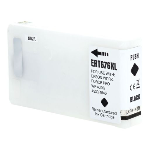 Picture of Remanufactured T676XL120 (Epson 676XL) High Yield Black Inkjet Cartridge (2400 Yield)