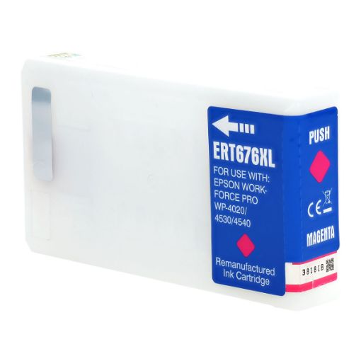 Picture of Remanufactured T676XL320 (Epson 676XL) High Yield Magenta Inkjet Cartridge (1200 Yield)