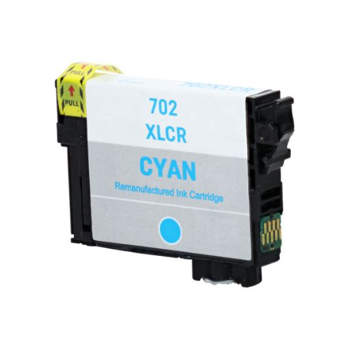 Picture of Remanufactured T702xl220 (Epson 702XL) Ultra High Yield Cyan Inkjet Cartridge (950 Yield)